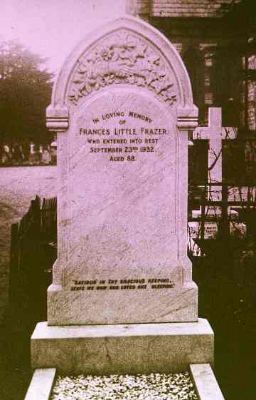 Frances little Frazer grave Bournemouth UK