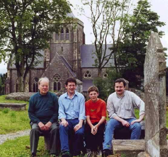 Kilmore cathedral with Wilton, Doug, Matt and Hugh Vaugh